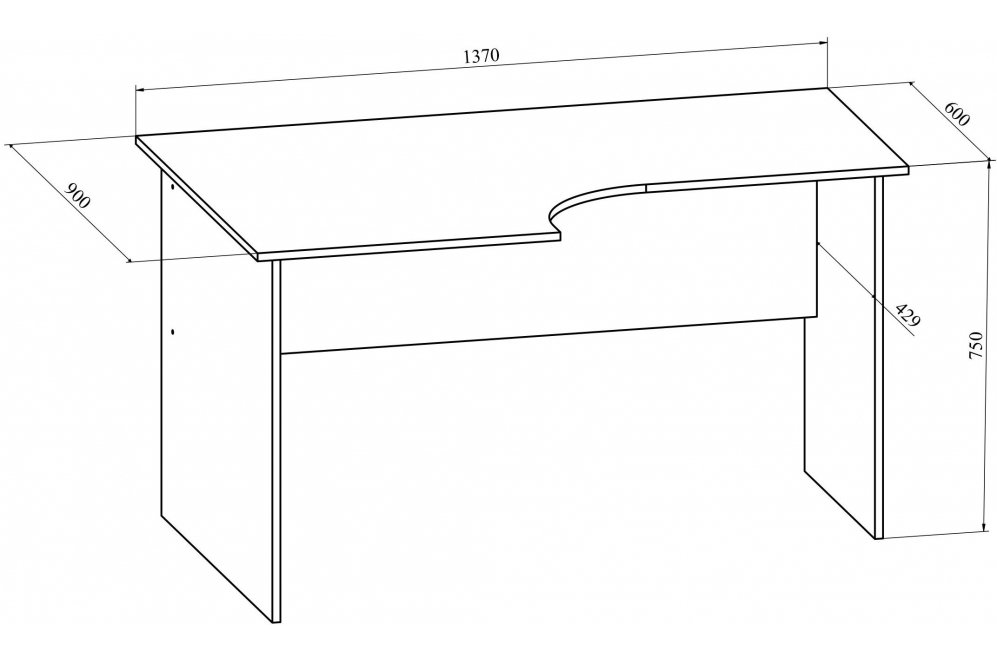 Письменный стол ОФ-10 венге