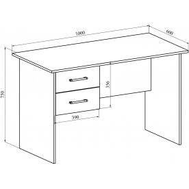 Письменный стол ОФ-111К+ОФ-21
