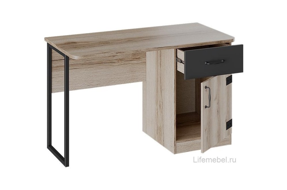 Письменный стол Окланд ТД-324.15.02 фон черный / дуб делано 