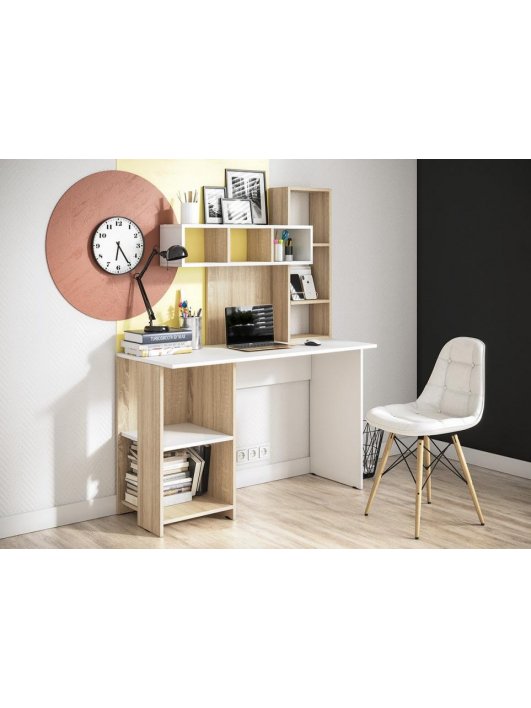 Письменный стол Эфес дуб сонома / белый