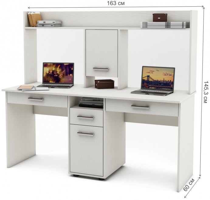 Письменный стол Остин-15Я белый