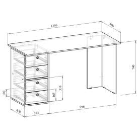 Письменный стол Прайм-55