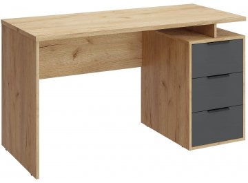 Письменный стол С-407 135х60 дуб крафт золотой / графит