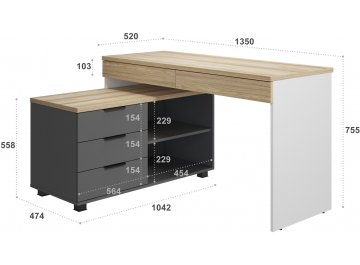 Письменный стол Скайлайт СЛ-21К