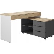 блэквуд ячменный / графит / белый