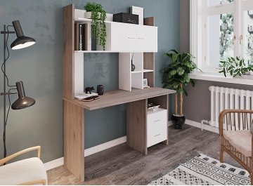 Письменный стол СКЛ-Прям130Р+НКЛХ-130