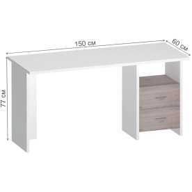 Письменный стол СКЛ-Прям150Р