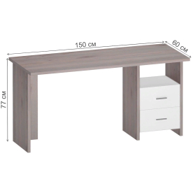 Письменный стол СКЛ-Прям150Р