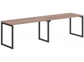 Письменный стол Skyland XQWST 1214 120х140,6х75 двухместный дуб сонома / антрацит