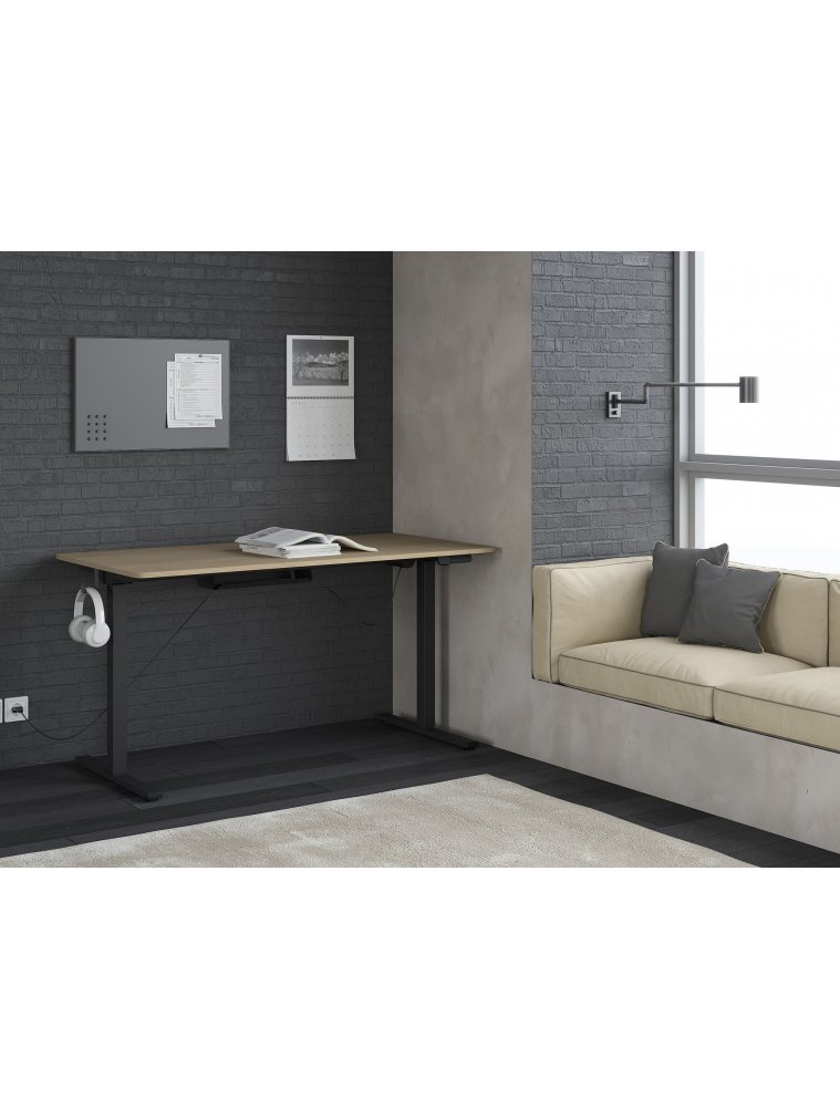 Письменный стол SkyLand XTEN-UP AT-002 1200х600х730/1210 дуб светлый / черный