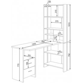 Письменный стол СТЛ-ОВХ