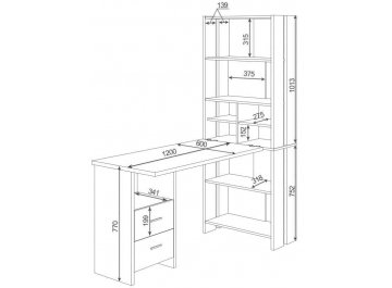 Письменный стол СТЛ-ОВХ