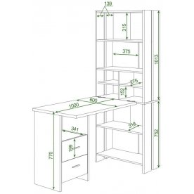 Письменный стол Лоревро-ОВХ
