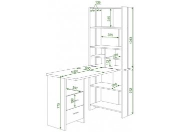 Письменный стол Лоревро-ОВХ