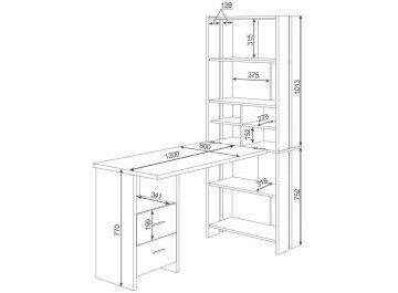 Письменный стол Лоревро-ОВХ
