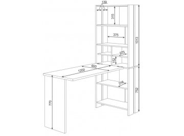 Письменный стол СТЛ-ОВХ