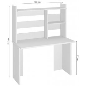 Письменный стол СКЛ-Прям120(без тумбы)+НКЛ-120 НБЕ