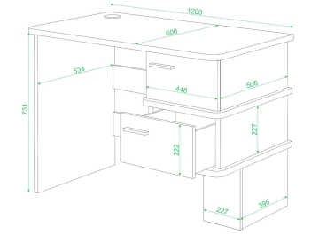 Письменный стол СД-15 C