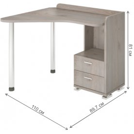 Письменный стол СКМ-55 левый