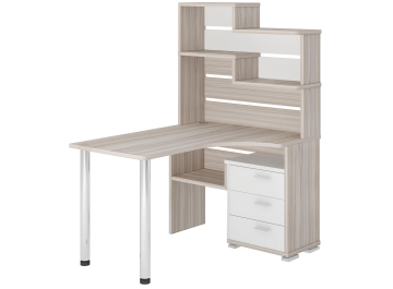 Письменный стол СР-132-140 карамель / белый