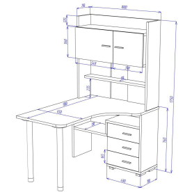 Письменный стол Жаспера-133-130
