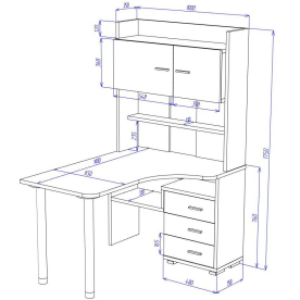 Письменный стол СР-133-140