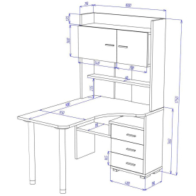 Письменный стол СР-133-140