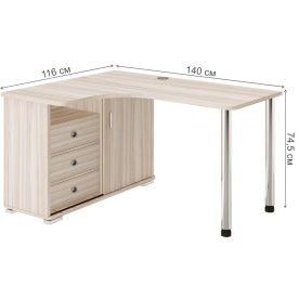 Письменный стол СР-145СМ К-ЛЕВ левый