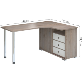 Письменный стол СР-145СМ НБЕН-ПРАВ правый