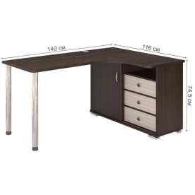 Письменный стол СР-145СМ ВКВ-ПРАВ правый