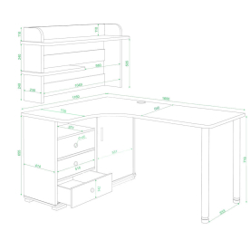 Письменный стол СР-165М