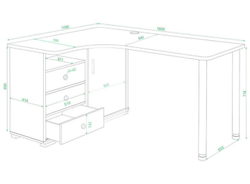 Письменный стол СР-165СМ