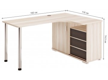 Письменный стол СР-165СМ КВК-ПРАВ правый
