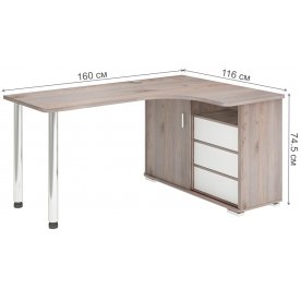 Письменный стол СР-165СМ НБЕН-ПРАВ правый