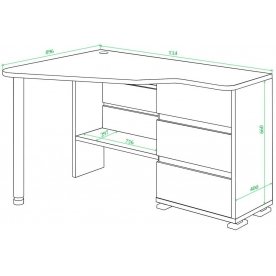 Письменный стол СР-322С Ш-ПРАВ