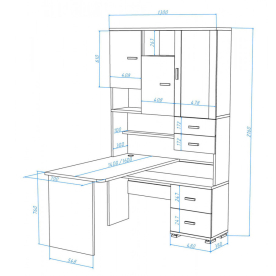 Письменный стол Жаспера-620/140