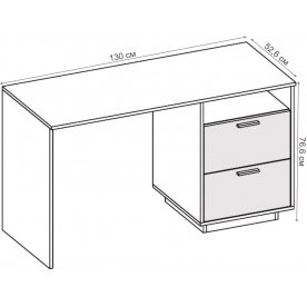 Письменный стол Эго Ст-3 на подиуме