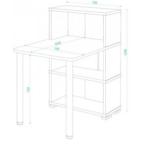 Письменный стол СБ-10М / 3 ВКВ