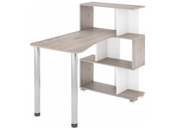 Письменный стол СЛ-5-3СТ-2 нельсон / белый / нельсон