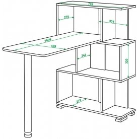 Письменный стол СЛ-5-3СТ К