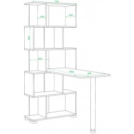 Письменный стол СЛ-5СТ ВКВ