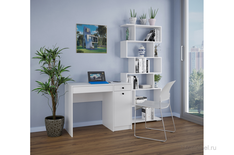 Письменный стол Найс 2 белый РЕ / белый РЕ