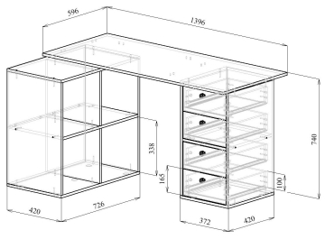 Письменный стол Прайм-78