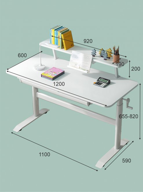 Стол детский регулируемый Everprof Kids Table 2 белый