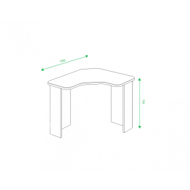 Письменный стол СКЛ-ИгрУгл100