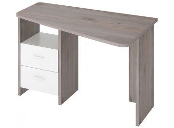 Белый компьютерный стол 120 х 60 см белый правый