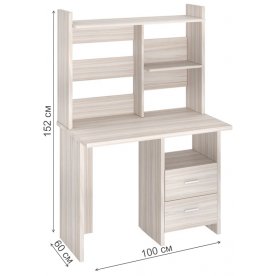 Компьютерный стол с надстройкой 100х60