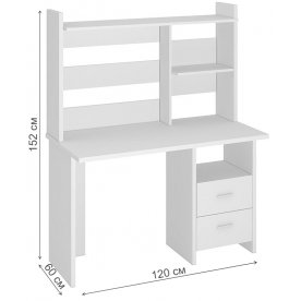 Компьютерный стол с надстройкой 120х60