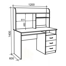 Стол компьютерный СК-БТ