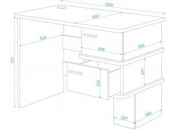 Компьютерный стол СД-15-С